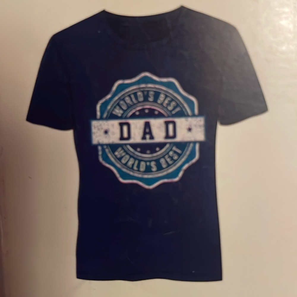 BNWT “Dad” t-shirt navy blue it’s a size Medium in men’s